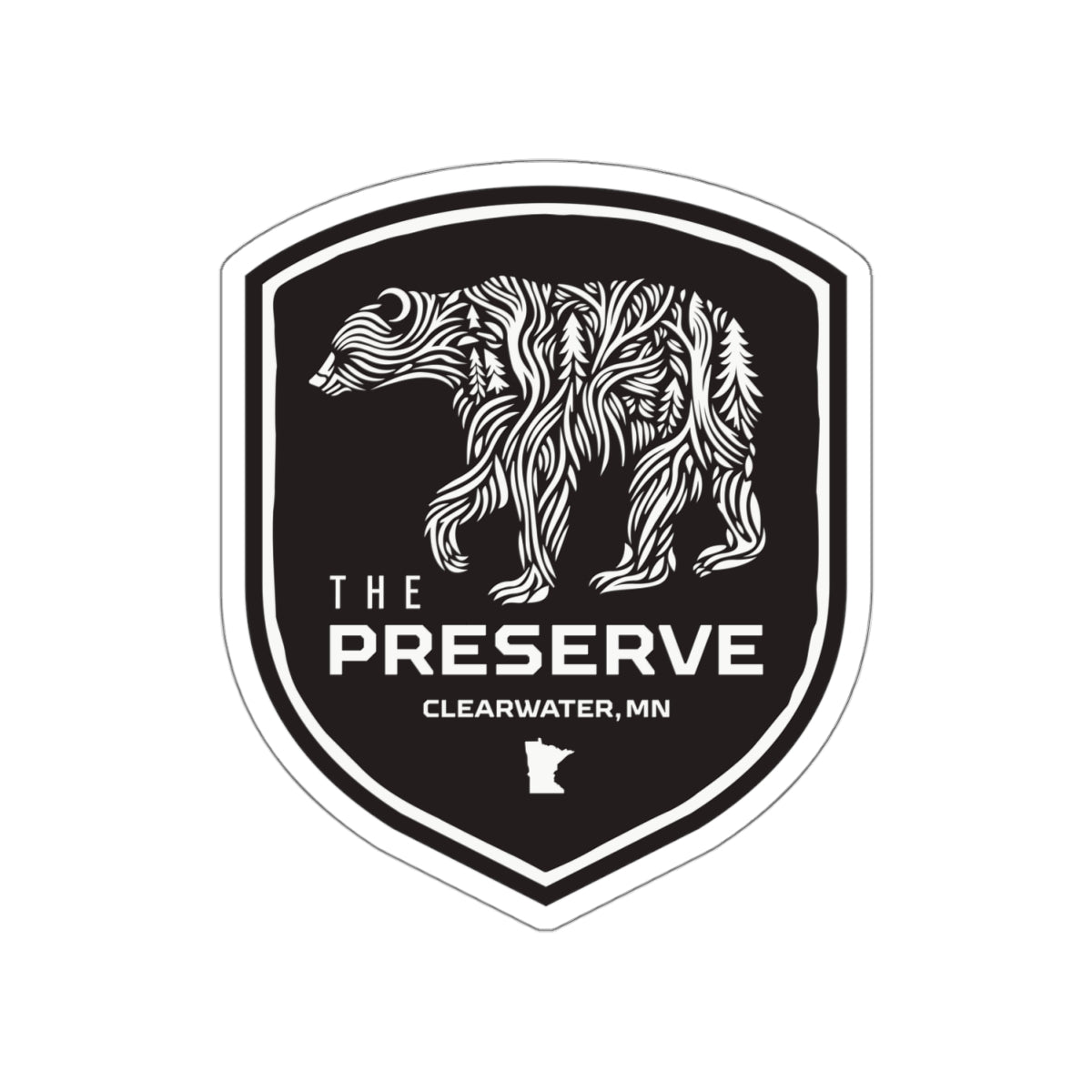 The Preserve Fundraiser Shield Kiss-Cut Stickers