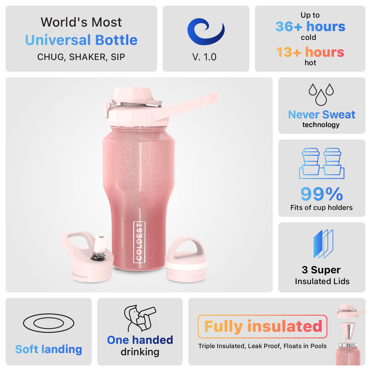 Coldest 26oz Universal Bottle