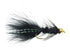 Wild Water Fly Fishing Black Wooly Bugger w/ Bead Head, Size 10, Qty. 6