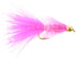 Wild Water Fly Fishing Pink Wooly Bugger w/ Bead Head, Size 10, Qty. 6