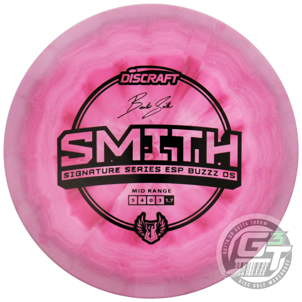 Discraft Limited Edition 2023 Signature Series Brodie Smith Swirl ESP Buzzz OS Midrange Golf Disc