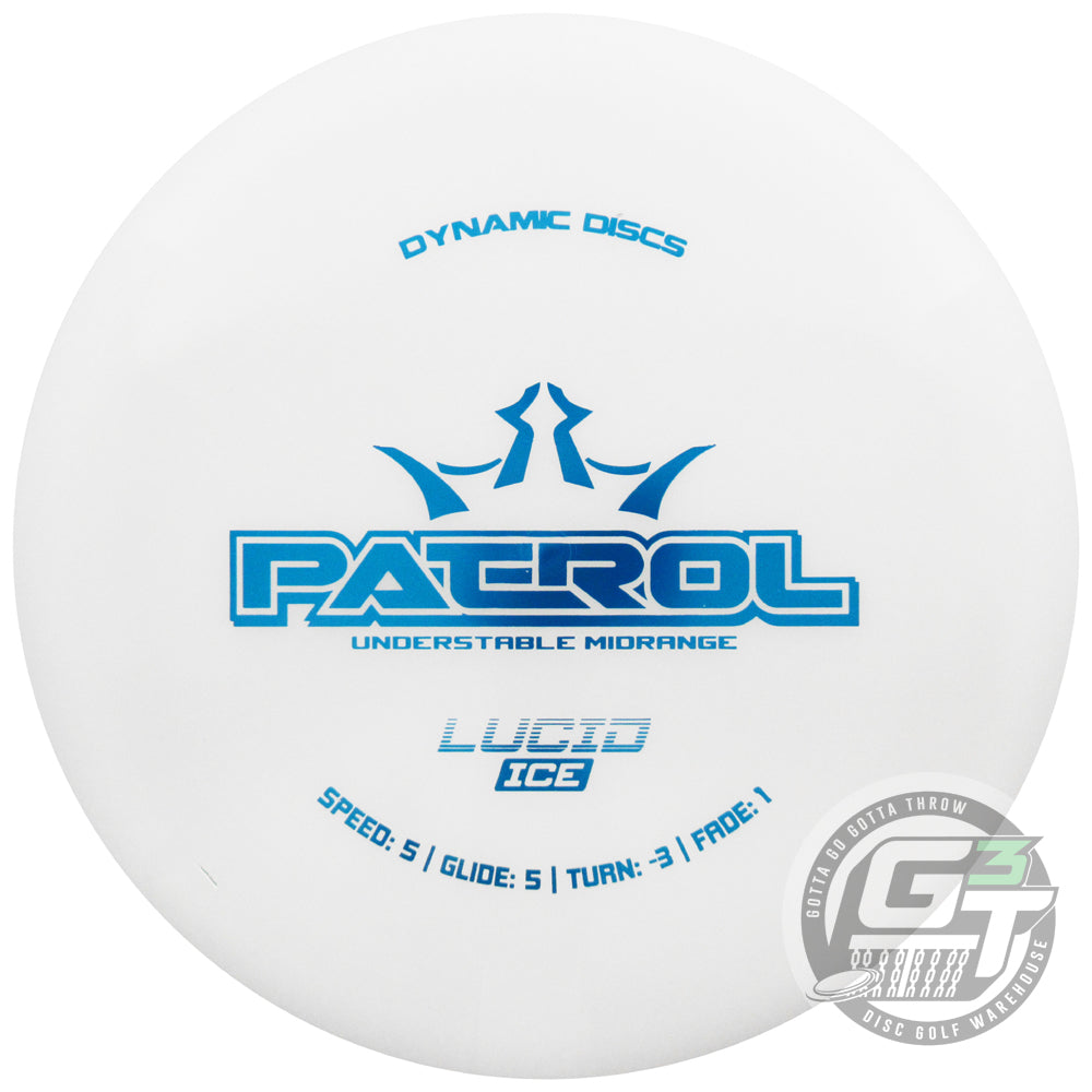 Dynamic Discs Lucid Ice Patrol Midrange Golf Disc