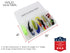 Wild Water EP Top Water Baitfish Assortment, 12 Flies with Wild Water's 6 Section Fly Box