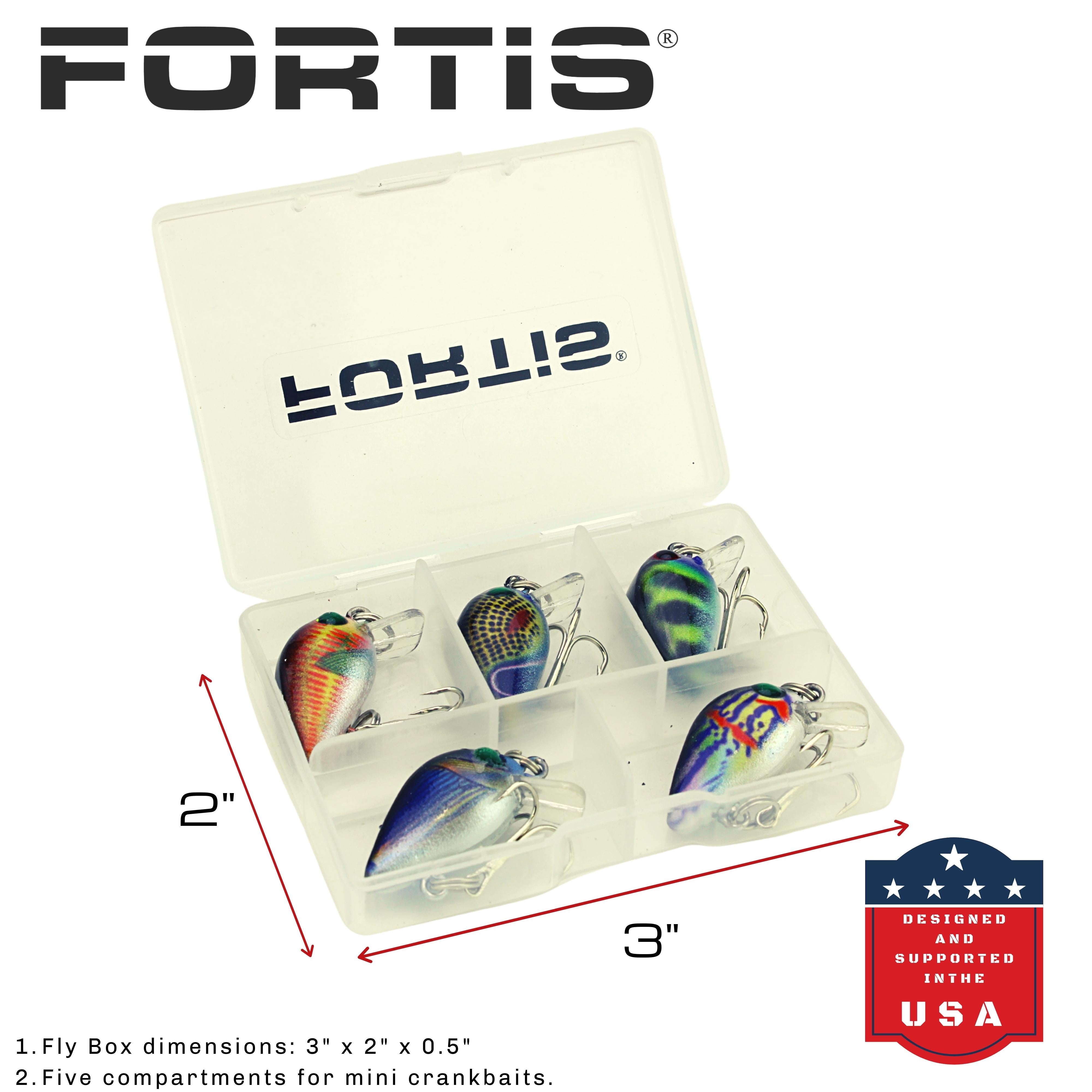 Fortis Mini Crankbait Assortment 1 with 5 Mini Crankbait Lures