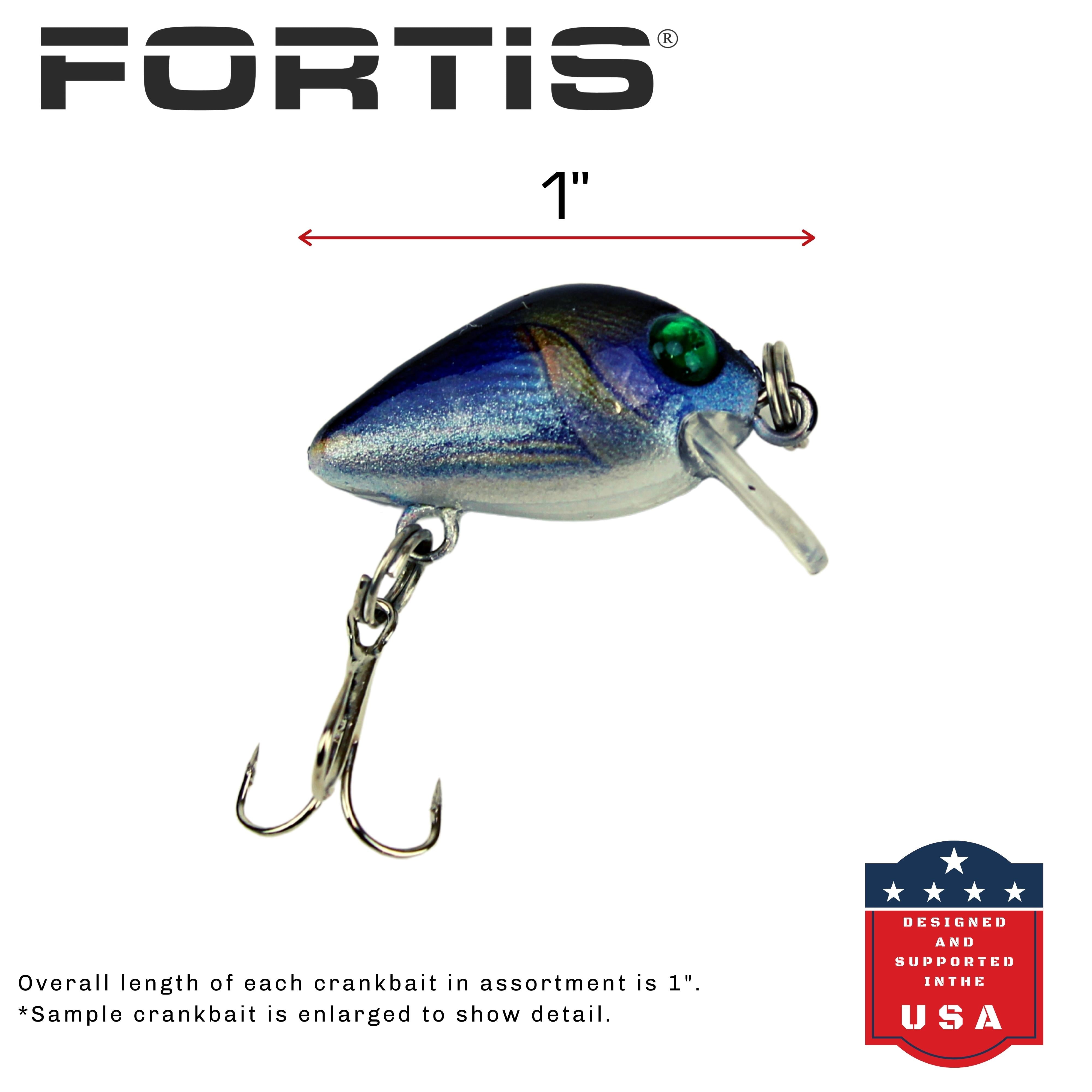 Fortis Mini Crankbait Assortment 1 with 5 Mini Crankbait Lures