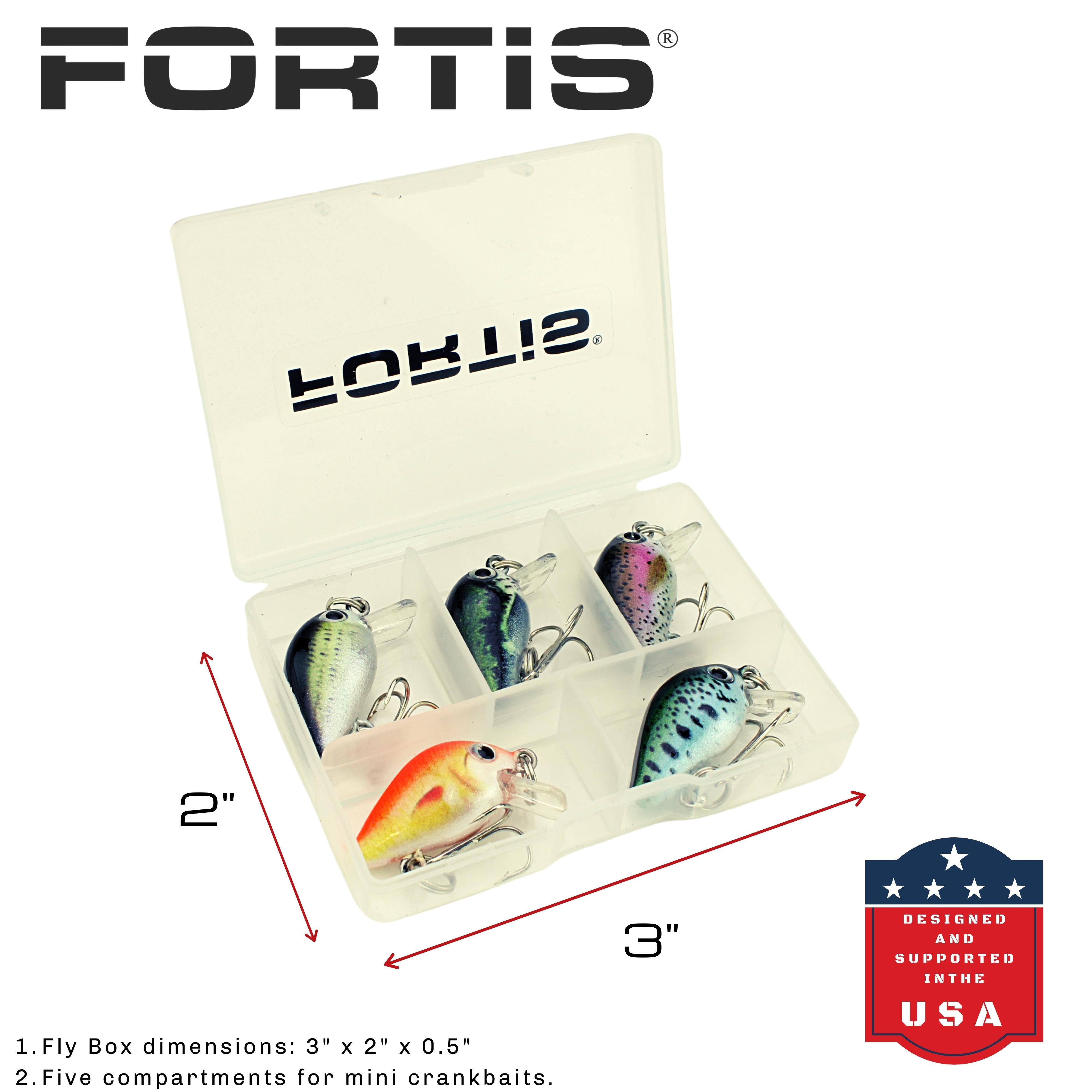 Fortis Mini Crankbait Assortment 2 with 5 Mini Crankbait Lures