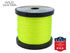 Wild Water Fly Fishing Braided Gel Spun Backing Spool, 30# 800 yards, Bright Yellow