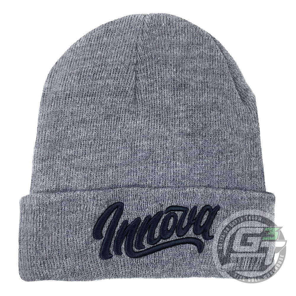 Innova Flow Logo Fleece Lined Knit Cuff Beanie Winter Disc Golf Hat