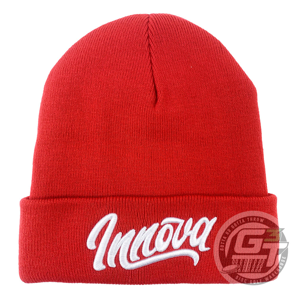 Innova Flow Logo Fleece Lined Knit Cuff Beanie Winter Disc Golf Hat