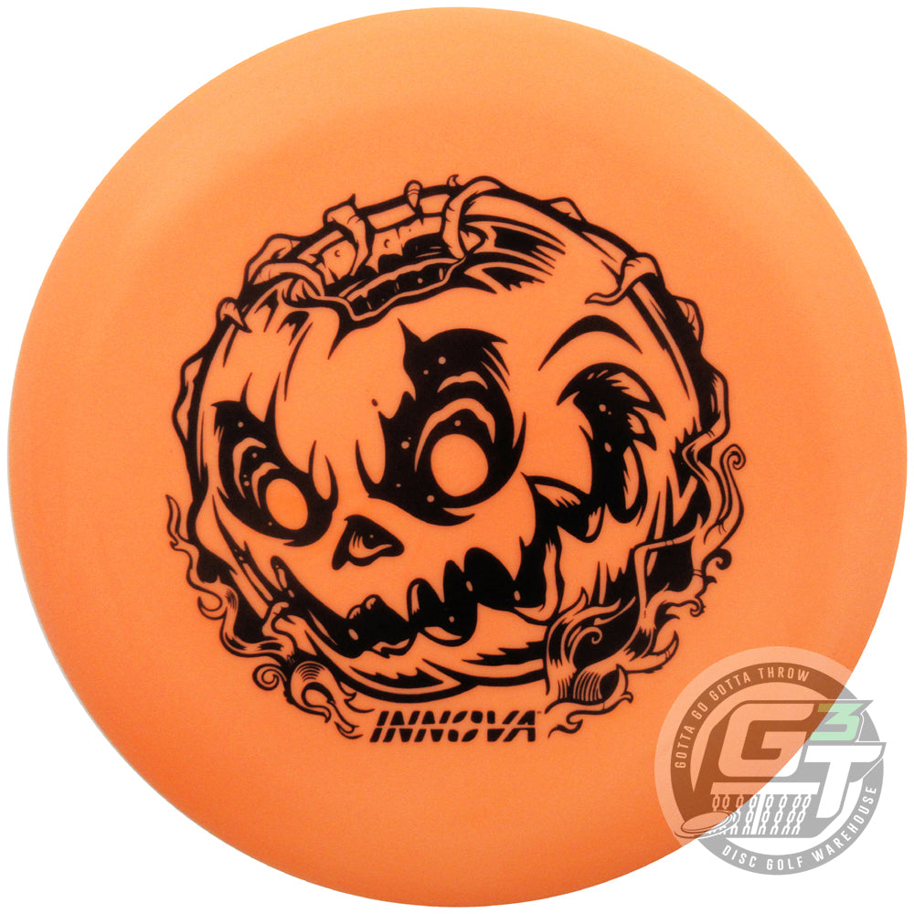 Innova Limited Edition 2024 Halloween Pumpkin Stamp Classic Color Glow Nexus Aviar Putter Golf Disc