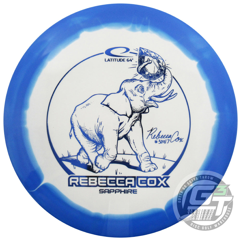 Latitude 64 Limited Edition 2024 Team Series Rebecca Cox Gold Orbit Sapphire Distance Driver Golf Disc