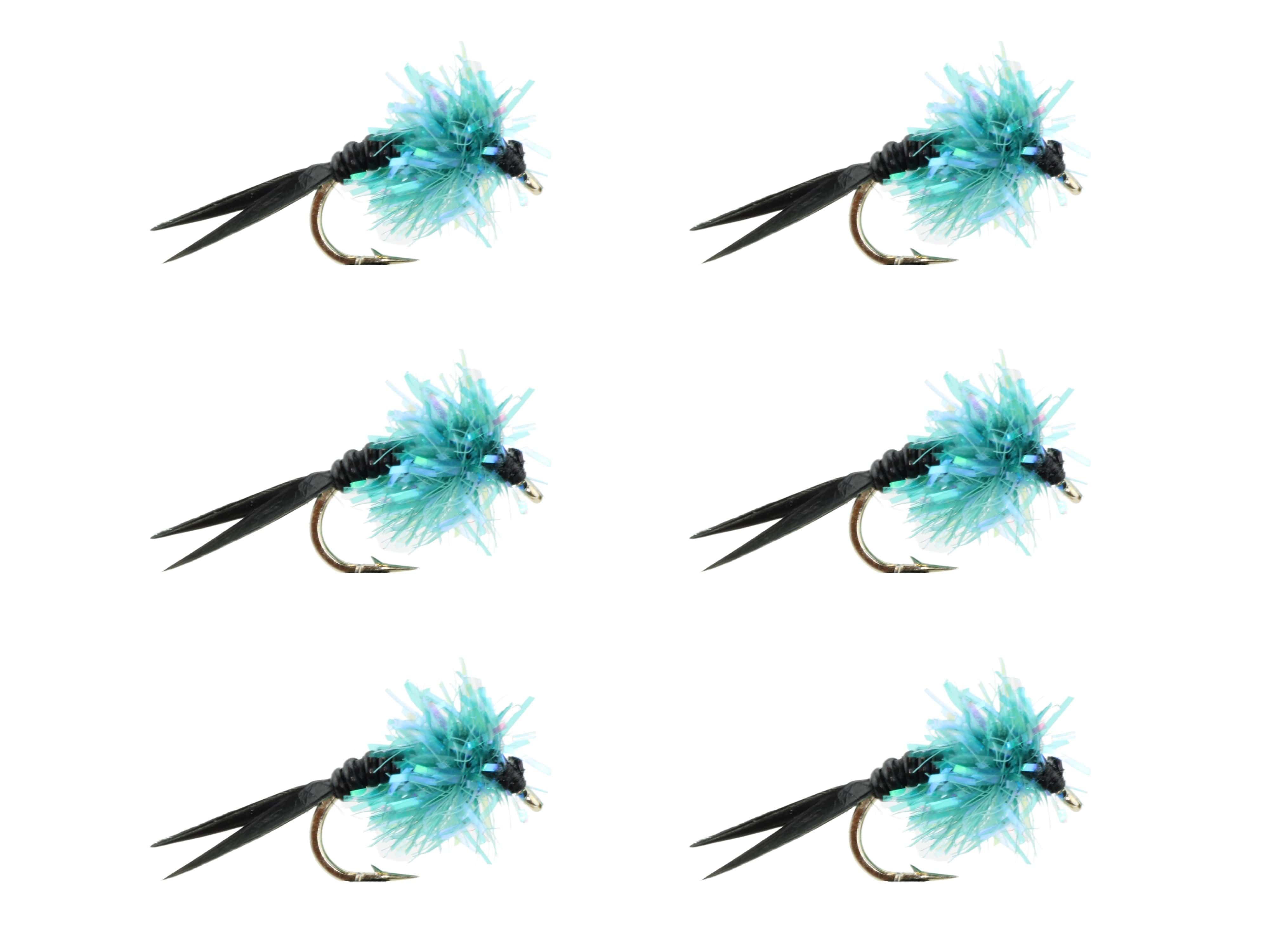 Wild Water Fly Fishing Estaz Stonefly, Metallic Blue, Size 12, Qty. 6