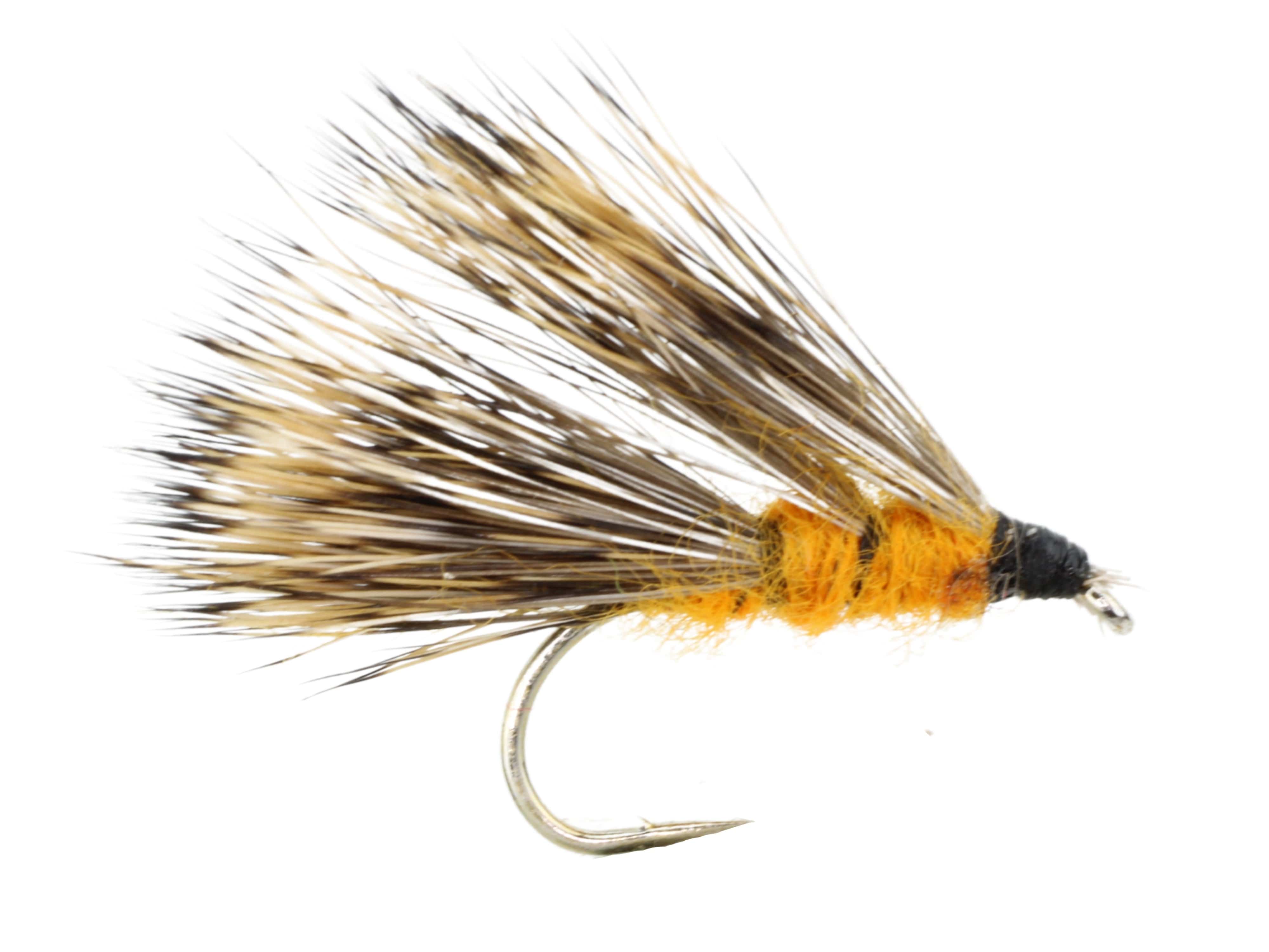 Wild Water Fly Fishing Orange Sedge Hog, Size 12, Qty. 6