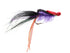 Purple, Black and Red Saltwater EP Foam Fly, size 2/0, Qty. 2