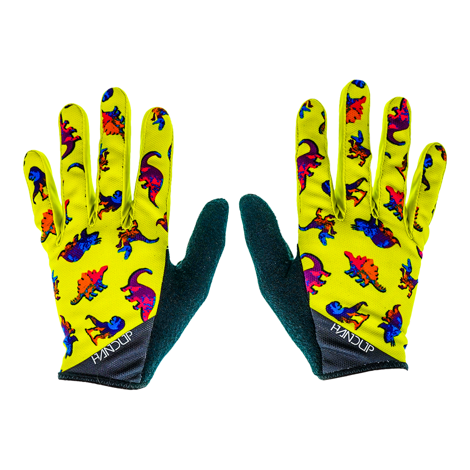 Gloves - Hi Viz Dinosaurs