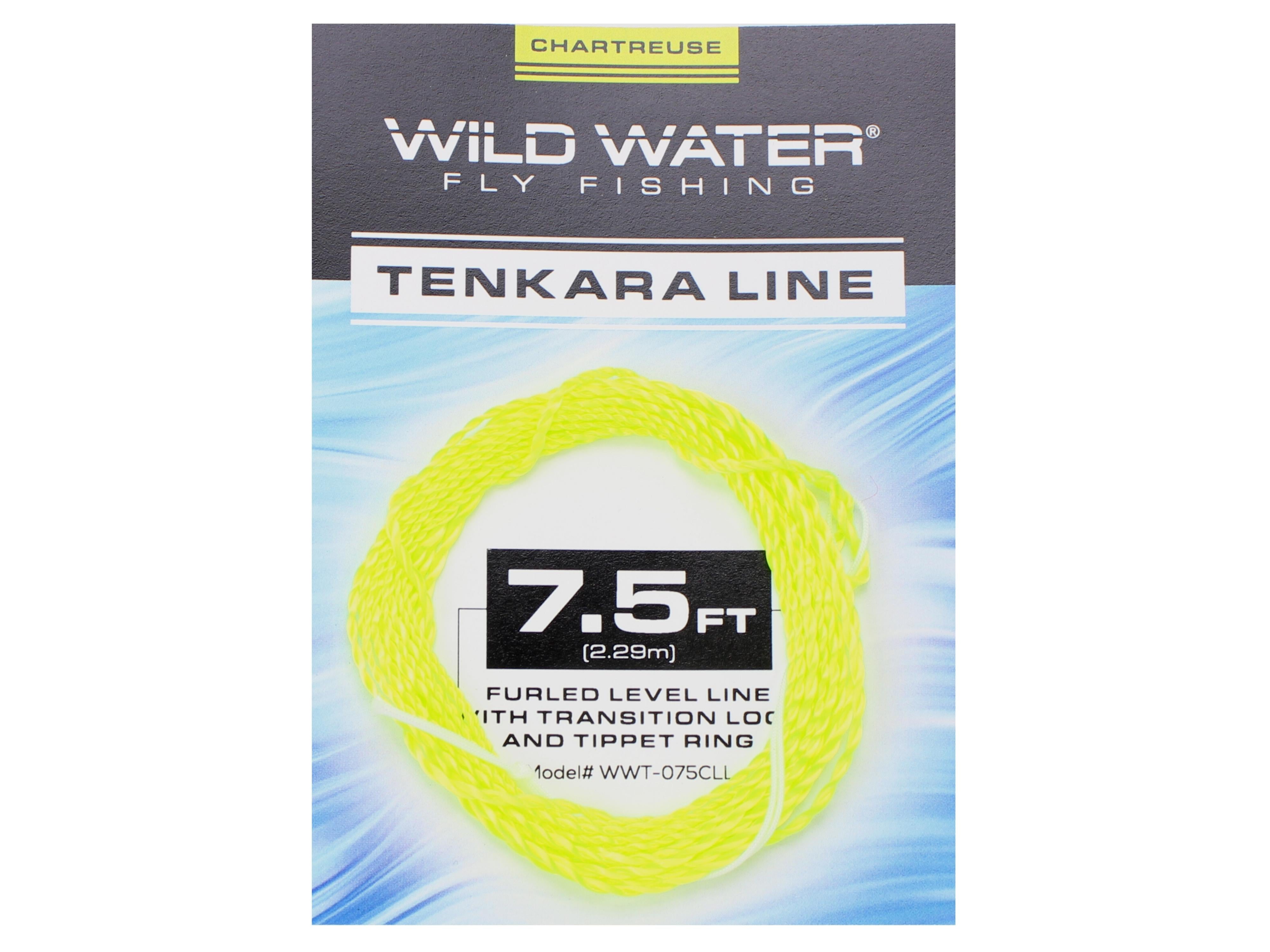 Wild Water Fly Fishing 7.5' Chartreuse Furled Level Tenkara Line