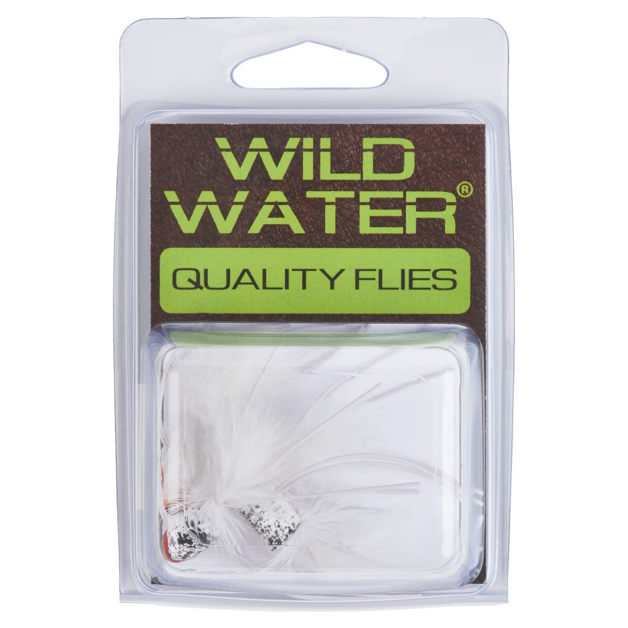 Wild Water Fly Fishing White Pointed Nose Slider Popper, Size 6, Qty. 4