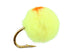 Wild Water Fly Fishing Yellow Egg with Orange Spot, Size 12, Qty. 6