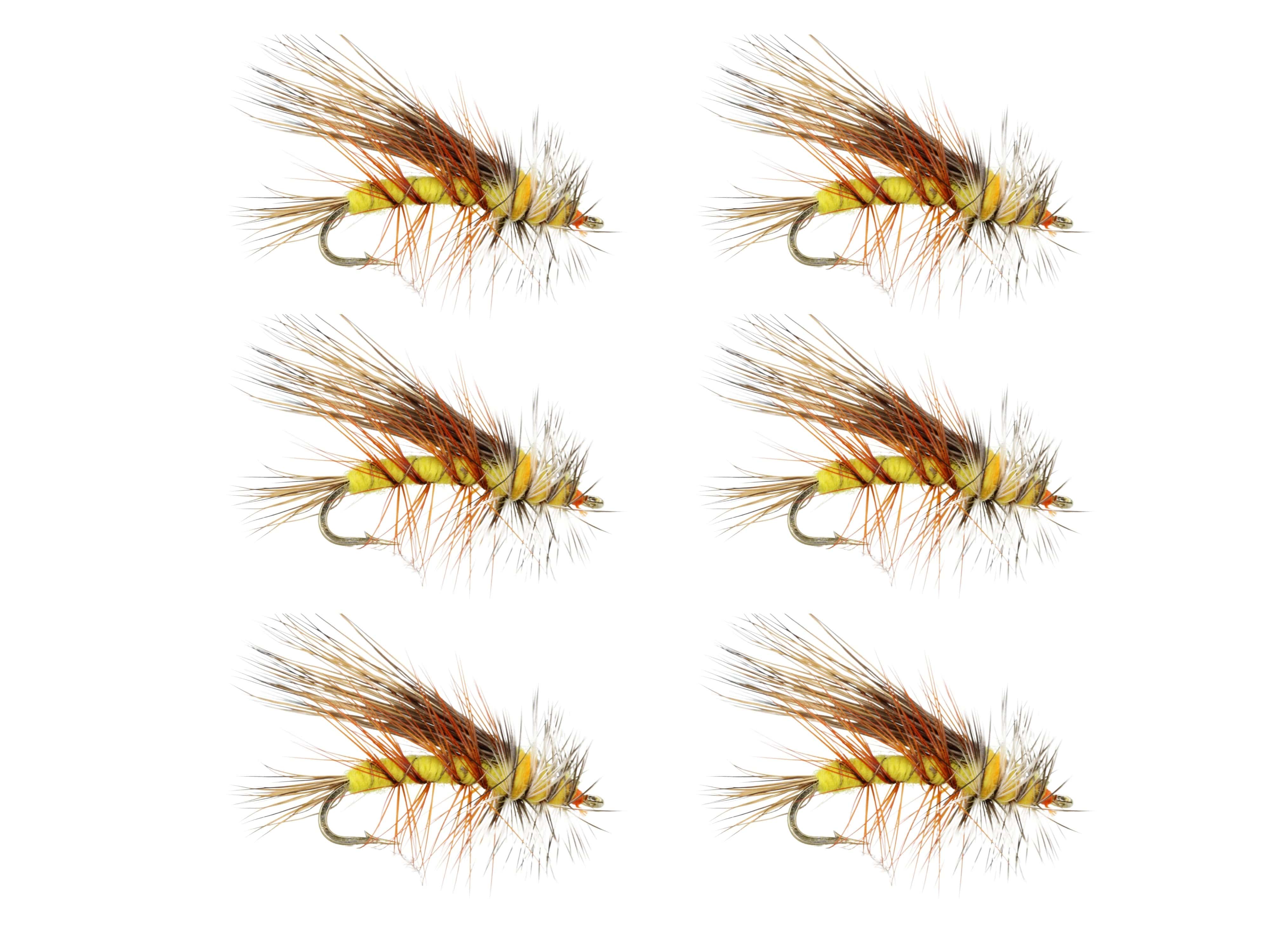 Wild Water Fly Fishing Yellow Stimulator, Size 12, Qty. 6