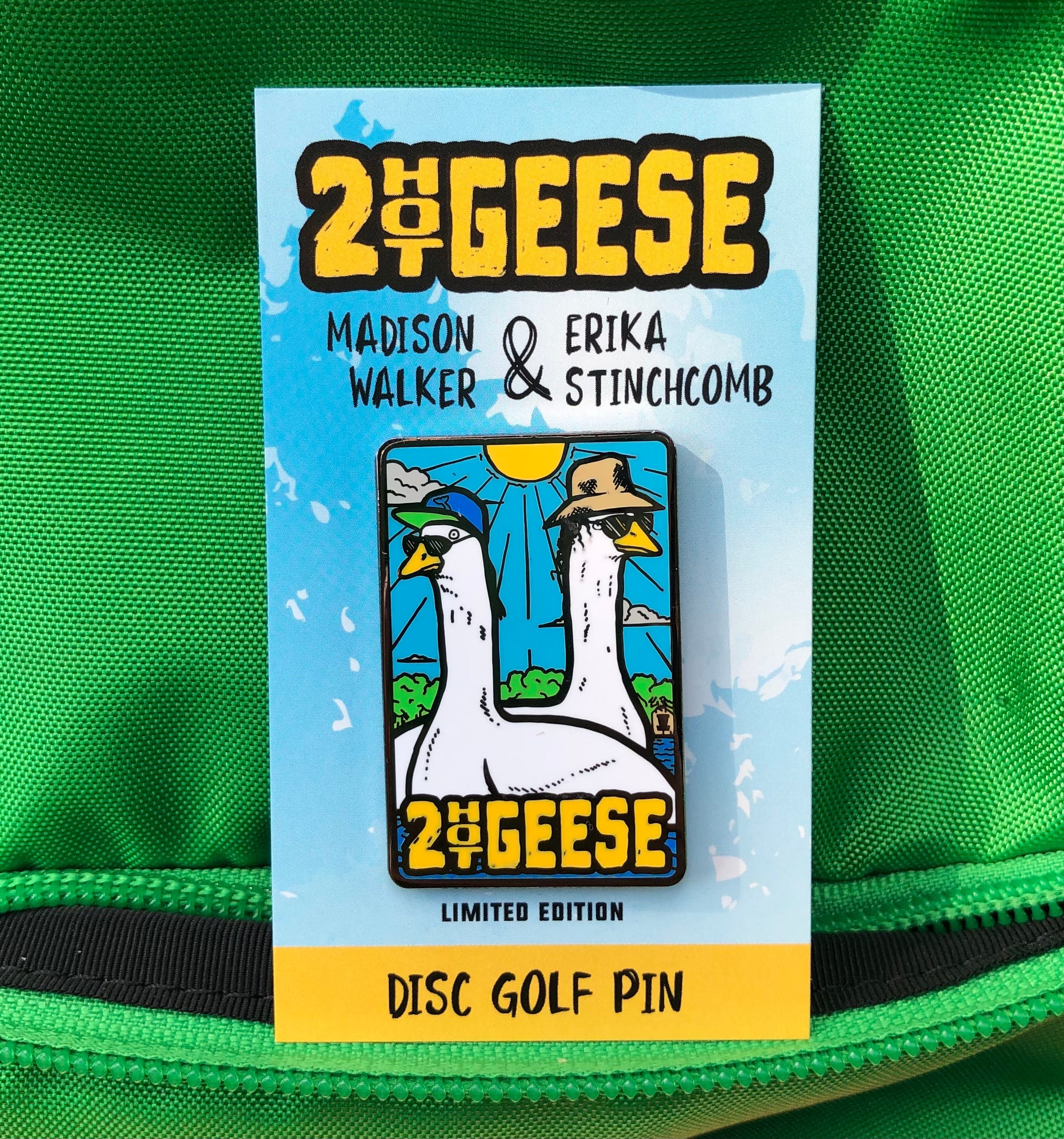 2 Hot Geese - Madison Walker & Erika Stinchcomb Disc Golf Pin