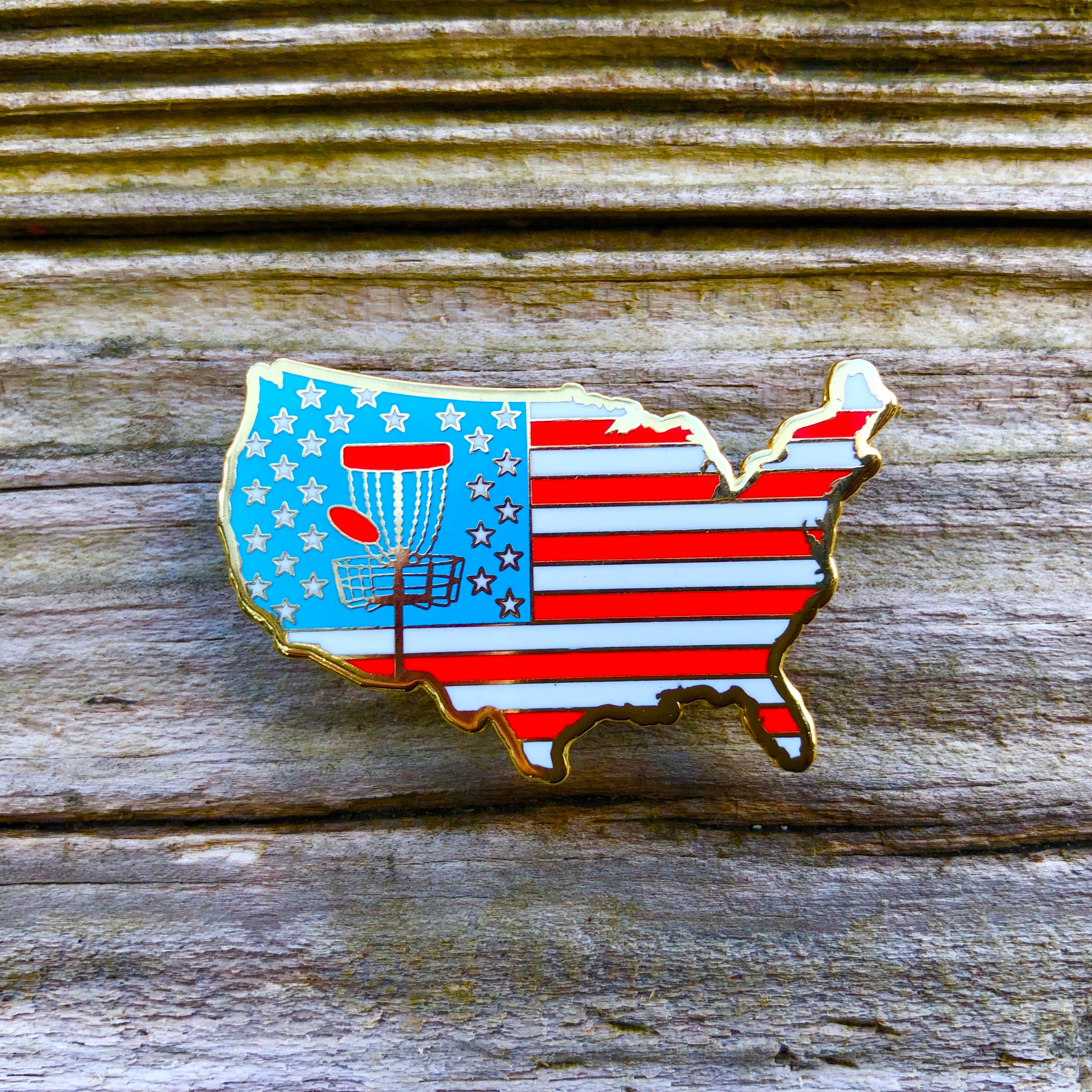 USA Disc Golf Pin