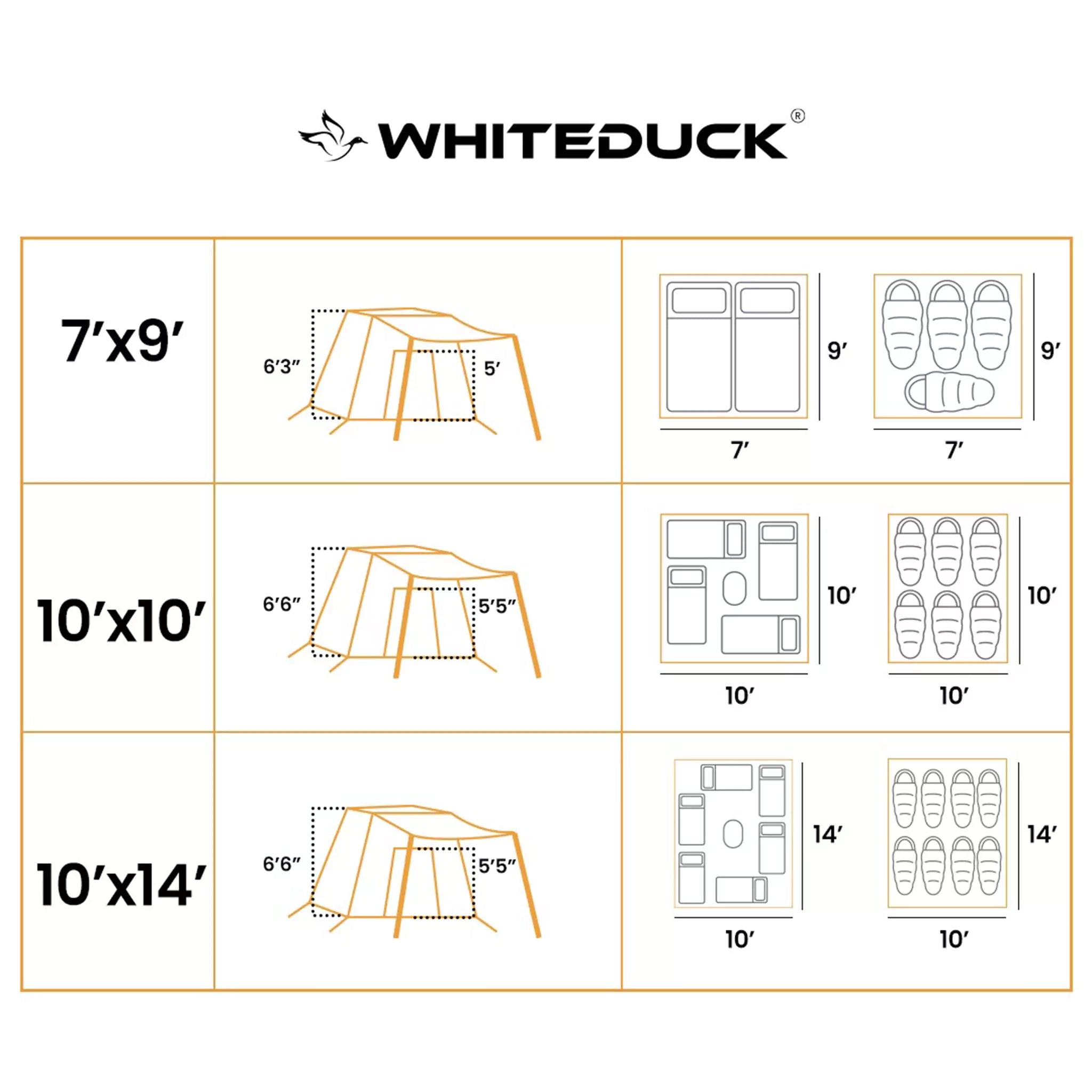 7'x9' Prota Canvas Cabin Tent