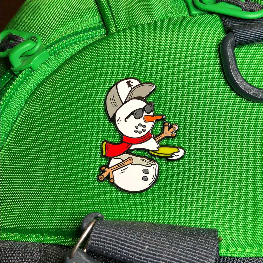 Winter 2022 Snowman Disc Golf Pin