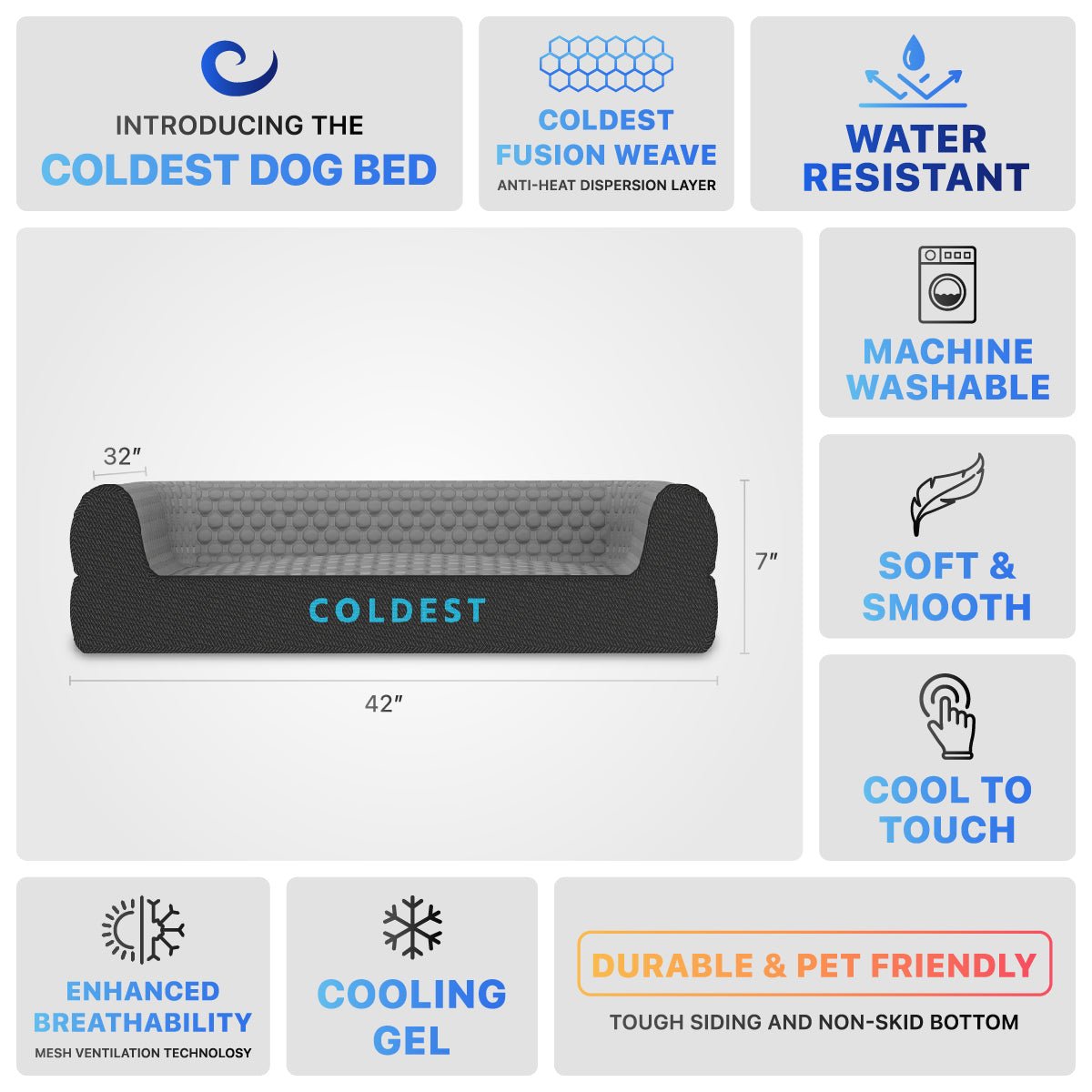 The Coldest Cozy Dog Bed