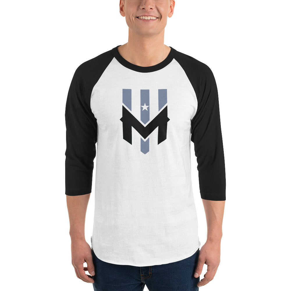 Wind Chill White 3/4 Sleeve Raglan Shirt