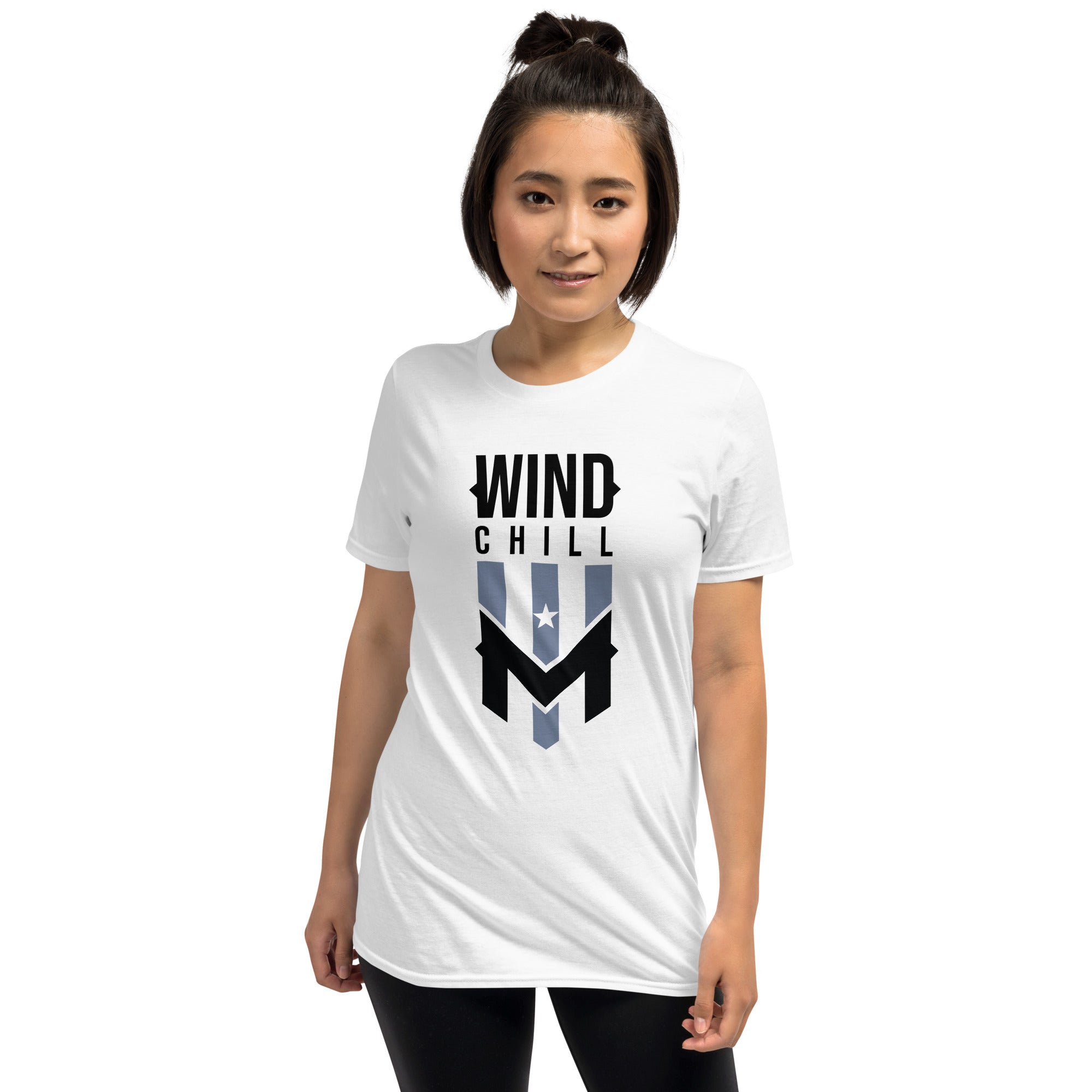 Wind Chill White Stacked T-Shirt