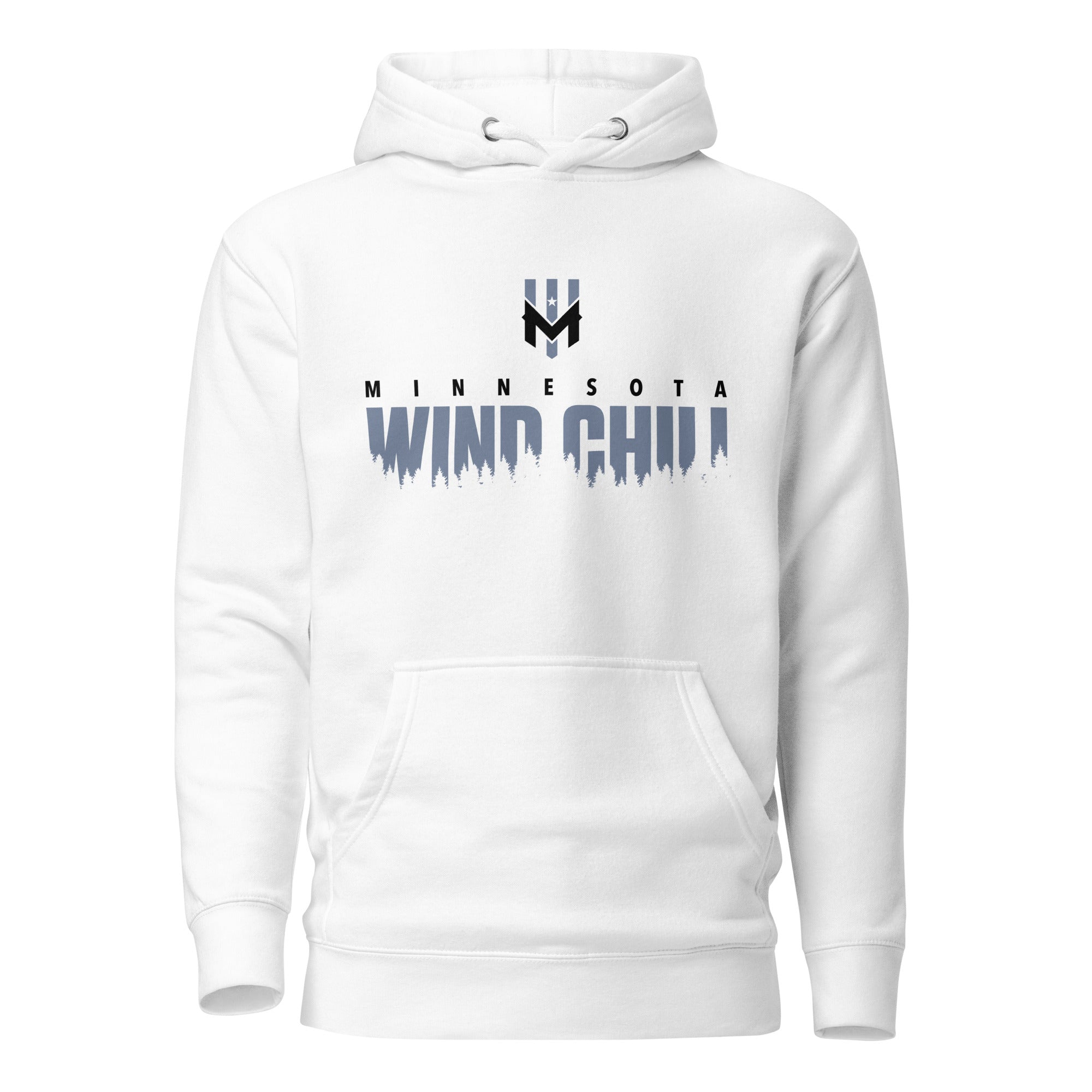 Wind Chill White "Shadow" Hooded Sweatshirt