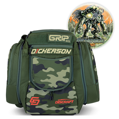 Discraft GripEQ Chris Dickerson AX5 Signature Series Backpack Disc Golf Bag