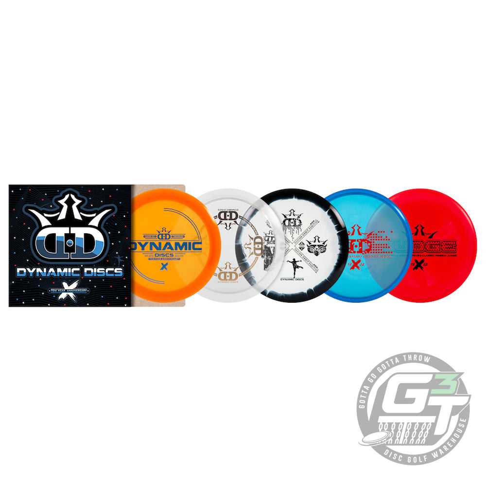 Dynamic Discs Ten Year Anniversary 5-Disc Box Disc Golf Set