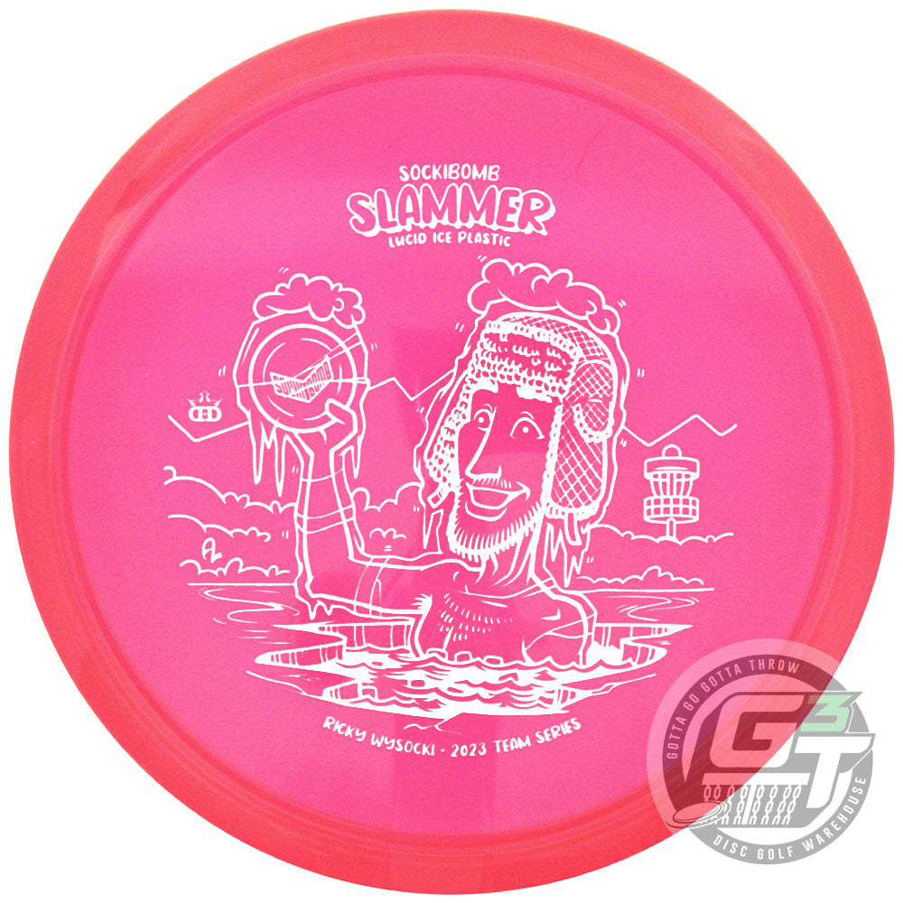 Dynamic Discs Limited Edition 2023 Team Series Ricky Wysocki Lucid Ice Sockibomb Slammer Putter Golf Disc