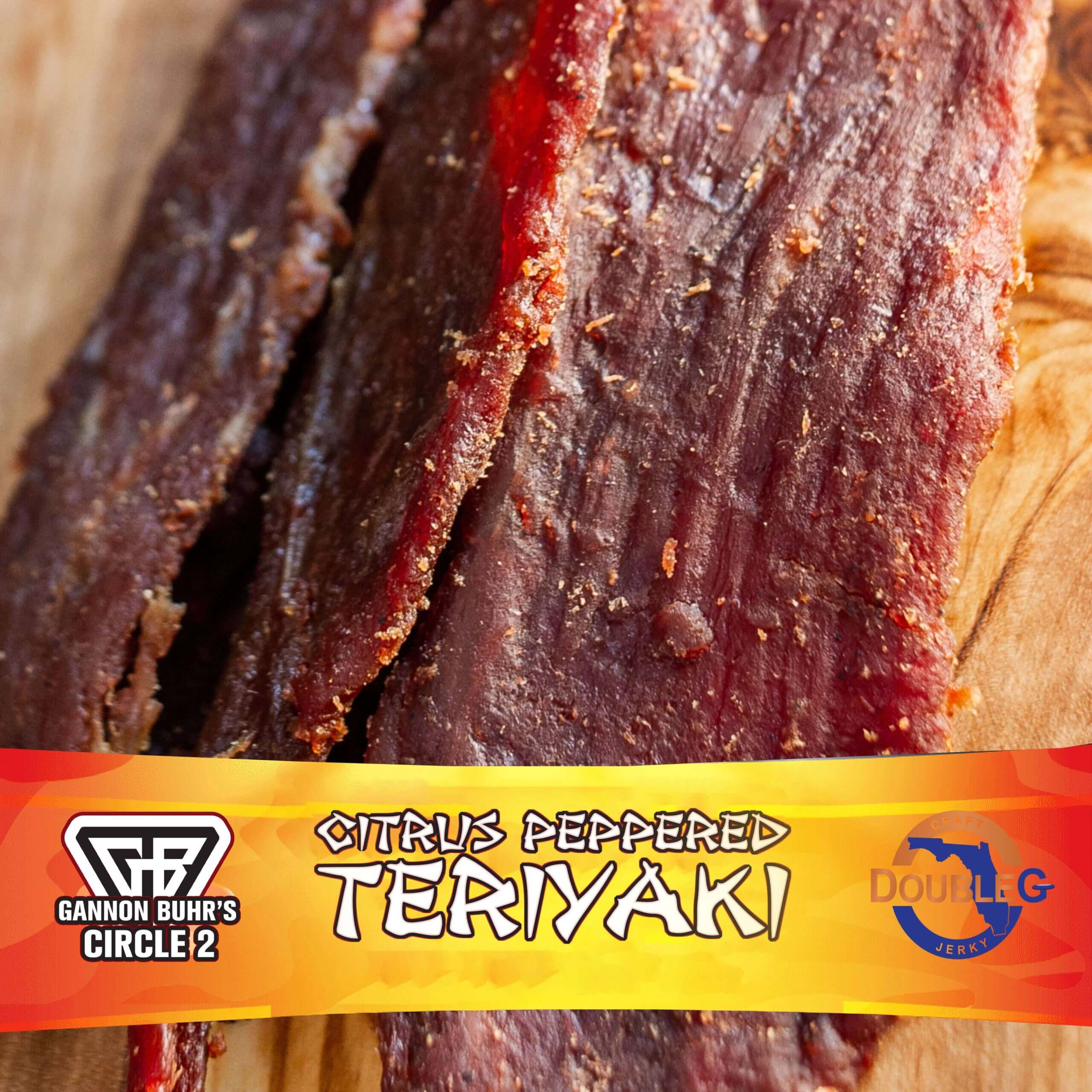 Double G Craft Beef Jerky - Gannon Buhr Citrus Peppered Teriyaki