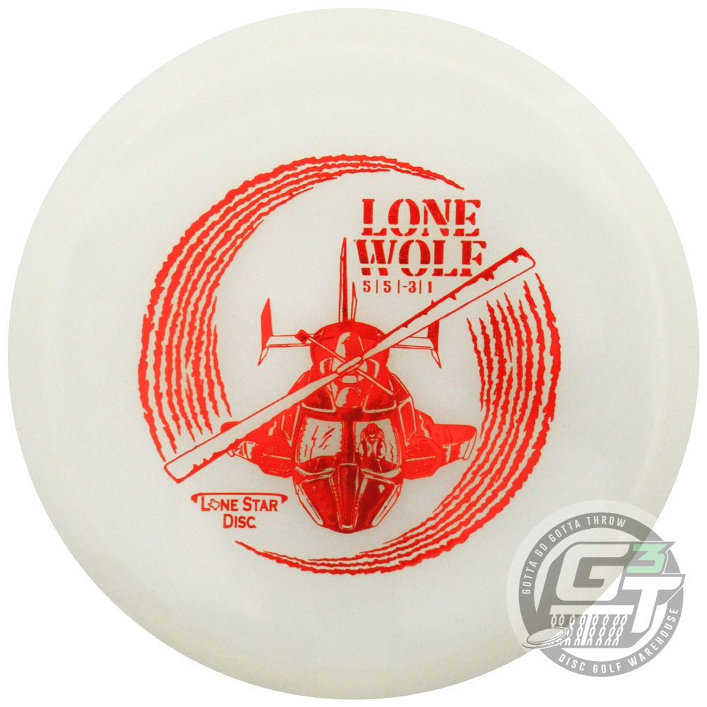 Lone Star Artist Series Glow Bravo Lone Wolf Midrange Golf Disc