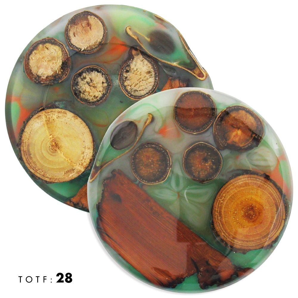 Treasures of the Forest Wood & Resin Mini Marker Disc