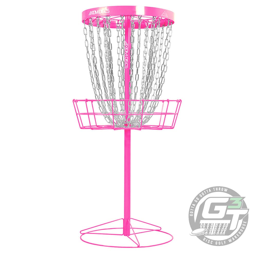 Axiom Discs Basket Pink Axiom Pro 24-Chain Disc Golf Basket