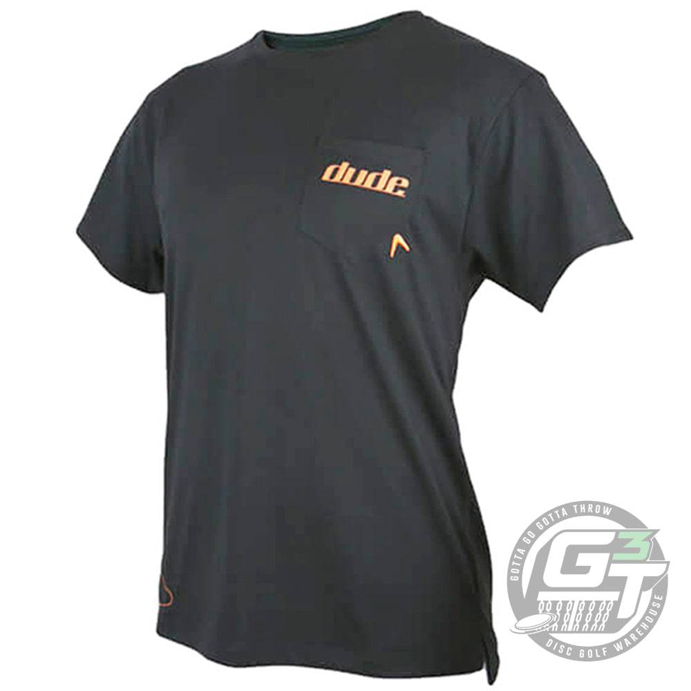 DUDE Boomer Evolve-Dri Short Sleeve Performance Disc Golf T-Shirt - Gotta Go Gotta Throw