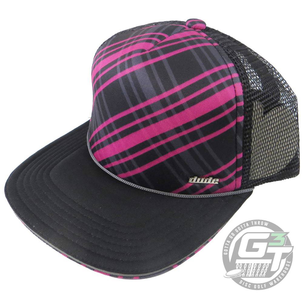 DUDE Melodie Bailey Trucker Cap Adjustable Mesh Disc Golf Hat - Gotta Go Gotta Throw