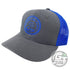 Gateway Disc Sports Apparel Dark Gray / Blue Gateway Disc Sports Circle of Chains Logo Snapback Mesh Disc Golf Hat