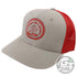 Gateway Disc Sports Apparel Light Gray / Red Gateway Disc Sports Circle of Chains Logo Snapback Mesh Disc Golf Hat