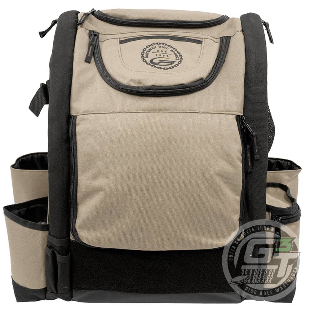 Gateway Disc Sports Bag Khaki Gateway Disc Sports Tour Backpack Disc Golf Bag