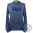 Innova Apparel M / Heather Navy Blue Innova Air Force Hooded Long Sleeve Performance Disc Golf Jersey