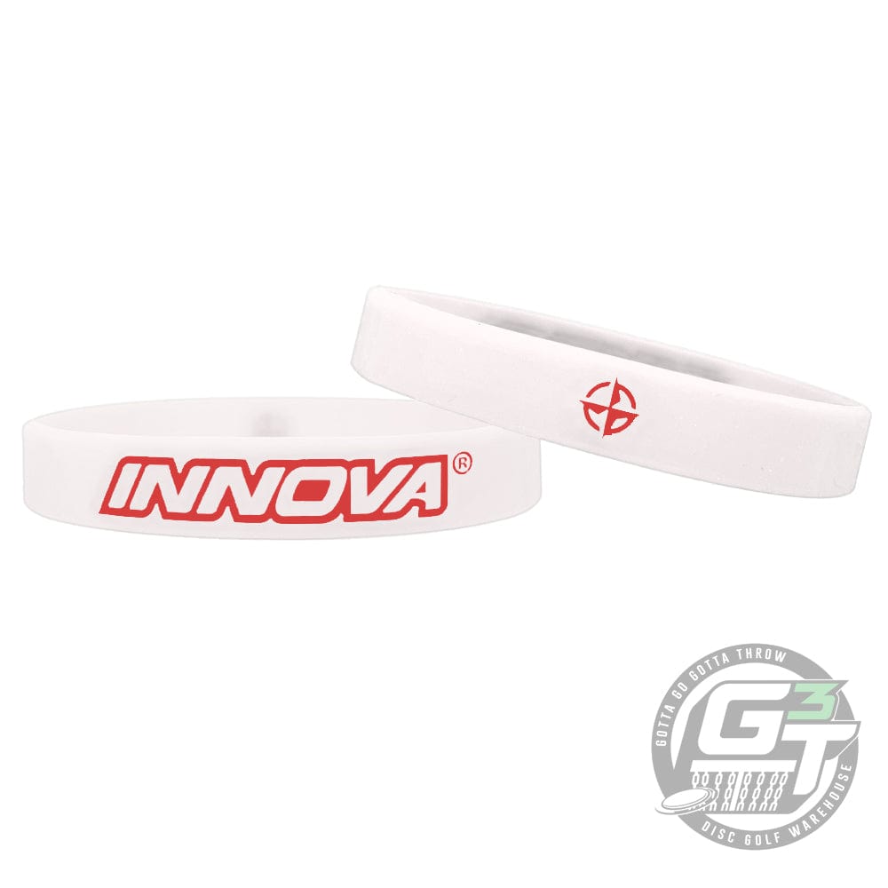 Innova Apparel White Innova Disc Golf Logo Silicone Wristband