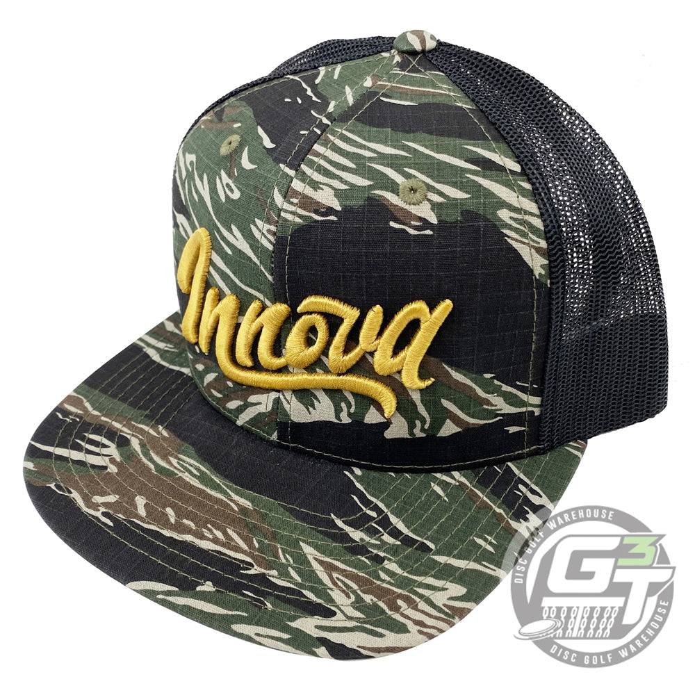 Innova Apparel Camo / Black Innova Flow Mesh Adjustable Flatbill Disc Golf Hat