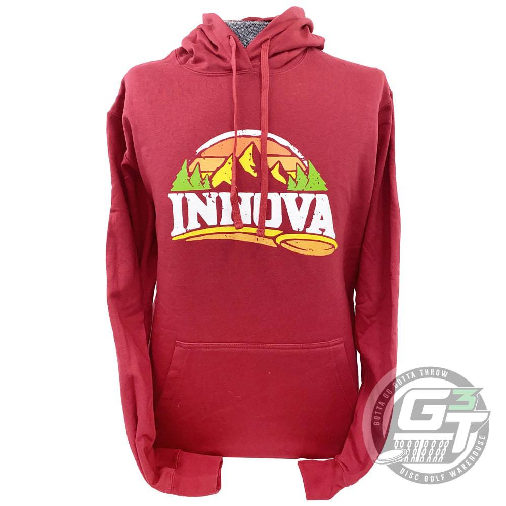 Innova Apparel M / Red Innova Mountain Fleece Pullover Hoodie Disc Golf Sweatshirt