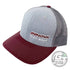 Innova Apparel Gray / Burgundy Innova Unity Logo Adjustable Mesh Disc Golf Hat