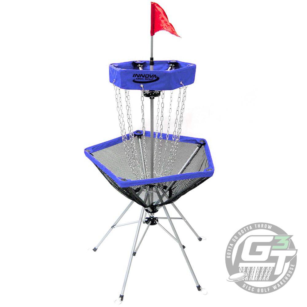 Innova Basket Blue Innova DISCatcher Traveler 12-Chain Portable Disc Golf Basket