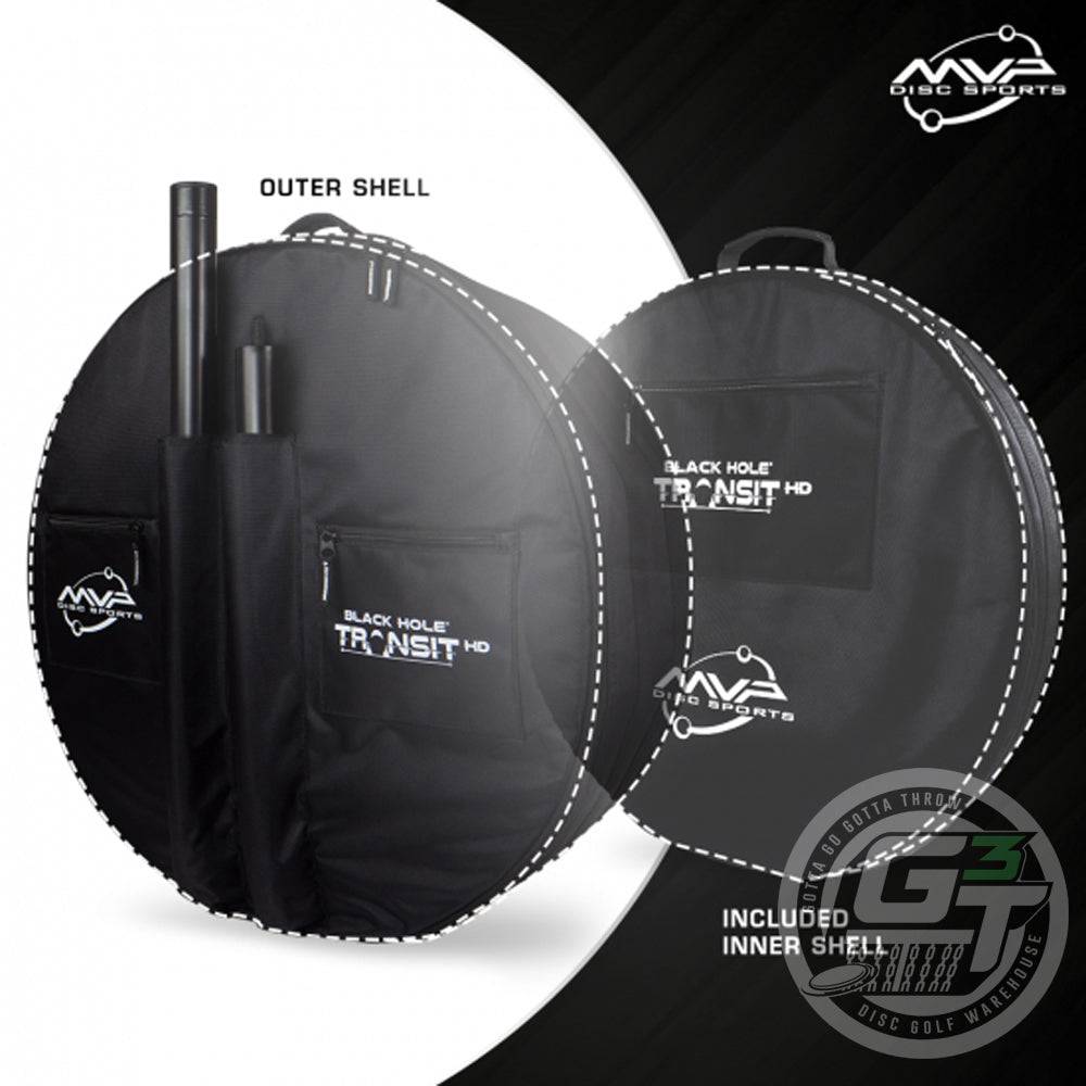 MVP Disc Sports Basket MVP Black Hole HD Basket Transit Case